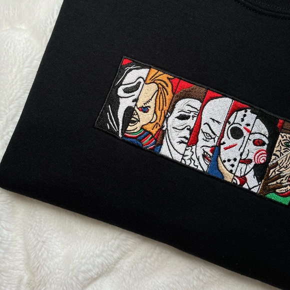 UNISEX Custom Embroidered Halloween Themed Crewneck - Picture 3 of 3